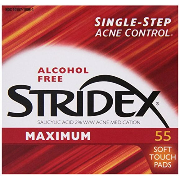 Stridex Pads, Maximum Strength, 55 ct