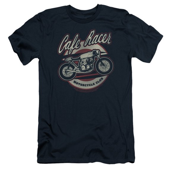 Honda Cafe Racer S/S Adult 30/1 T-Shirt Navy