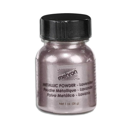 Mehron Eyeshadow Loose Powder, Lavender Metallic Shimmer Makeup, 1 ounce