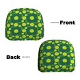 thumbnail image 6 of Kdxio Tennis Balls Pattern Print 2 Piece Car Head Rest Covers Set Auto Front/Rear Seats Headrest Cover Universal Fit Most Cars,Sedan, SUV, 6 of 9