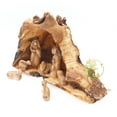 thumbnail image 3 of Nativity Scene Set Carved Inside On An Olive Tree Branch - Holy Land Nativity - Wooden Manger Scene Nativity For Christmas Decoration, 3 of 7
