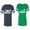 Men Navy / Women Green, variant on To Infinity and Beyond Matching Couple Cotton Jerseys (Men Navy / Women Black) (Men S / Women S)