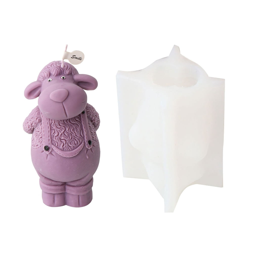 Sheep-like Candle Mold Animal Candle Mold for DIY Candle Soap Plaster Chocolate Home Decor DIY Resin Casting Molds