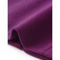 thumbnail image 5 of INSPIRE CHIC Women's Elegant Single Breasted Pea Coat Long Sleeve Winter Warm Coats Lapel A-Line Overcoat Work Office Outerwear XS Purple, 5 of 6