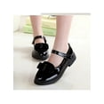 thumbnail image 6 of SIMANLAN Kids Girls Dress Shoes Ballet Flats Mary Jane Round Toe School Shoes(Little Kid/Big Kid) Black 2.5Y, 6 of 8