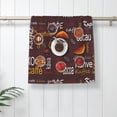 thumbnail image 5 of Pofeuu A Cup Of Black Coffee On A Saucer Print Hand Towel 27.5" x 16" Soft Absorbent Towel for Bathroom SPA Gym Hotel, 5 of 6