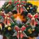 thumbnail image 3 of Paquete de 8 lazos navideños con campanas, para decoración navideña, decoración del hogar, decoración del árbol de Navidad, 3 of 5