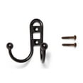 thumbnail image 4 of (2 pack) Mainstays, Double Hook Bronze Metal Hooks, for Hanging Towels and Coats, 10 lbs Capacity, 1 Pc, 4 of 7