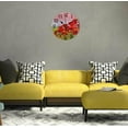 thumbnail image 3 of Dreamtimes 3D Red Poppy Flowers Field Round Wall Clock, 10 Inch Battery Operated Quartz Analog Quiet Desk Clock for Home,Office,School,Kitchen, 3 of 4