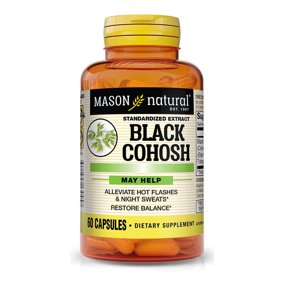 Mason Black Black Cohosh Hot Flash Relief Capsules 60 ea