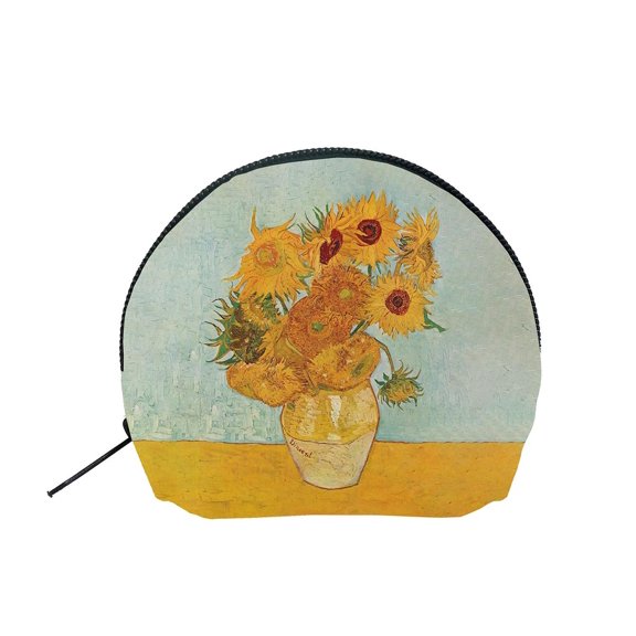 Monedero tipo pouch Los Girasoles de Van Gogh 10 x 12 cm