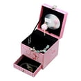 thumbnail image 5 of Ebros Cottage Pink Dancing Ballerina Jewelry Music Box Playing Swan Lake Tune Garden Belle Papier Collection 4.25"HXLXW, 5 of 8