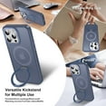 thumbnail image 3 of KOMI Magnetic for iPhone 16 Pro Max Case with Invisible Stand, [10 FT Drop Protection] [Velvety Touch] Slim Translucent Matte Back Shockproof Phone Case for iPhone 16 Pro Max 6.9'', Sierra Blue, 3 of 7