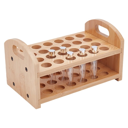 2-Tier Wooden Perfume Bottle Display Stands Blanched Almond 20.5x12.8x12cm