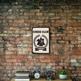thumbnail image 5 of DIY Chess Club Tin Sign Vintage Metal Wall Decor Decoration Art Mural Hanging Iron Painting for Home Garden Coffee Bar Pub Kitchen Living Room Office Garage Poster Plaque 8 x 12inch DIY, 5 of 7