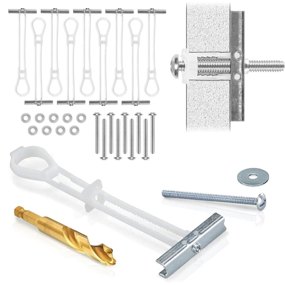 CondoMounts Metal Stud Anchors Heavy Duty Supports 90lbs TV Mounting Kit 10 Pack
