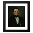 thumbnail image 2 of Matthias Stoltenberg 12x14 Black Modern Framed Museum Art Print Titled - Portrait of County Court Judge Andreas Boghart Richter (1845), 2 of 5
