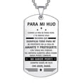 thumbnail image 1 of Collar con colgante To My Son yuxing joyería de acero inoxidable regalo plata código 58739, 1 of 5