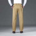 thumbnail image 4 of Men's Summer Lightweight High Stretch Suit Casual Pants Work Business Khaki 32, 4 of 7