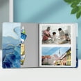 thumbnail image 4 of Fintie Photo Album 4x6 Photos - 112 Photos Premium Vegan Leather Cover, Portable Wallet Photo Albums, Ocean Marble, 4 of 8