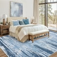 thumbnail image 2 of Garvee 8'x10' Area Rugs Modern Abstract Carpet,Machine Washable Rugs Non-Slip Low Pile Print Indoor Rugs for Bedroom Dining Room ,Home Office,Blue, 2 of 9