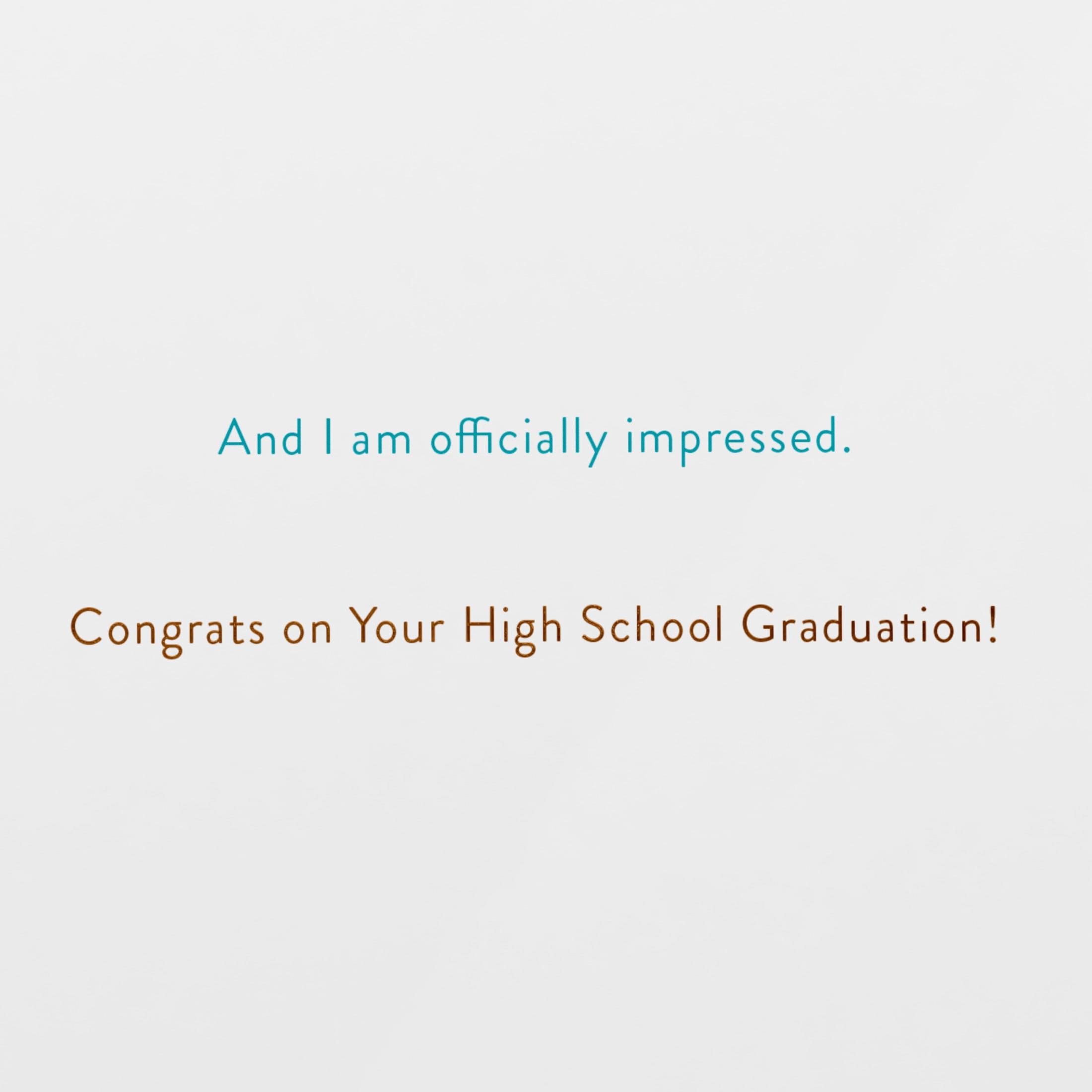 American Greetings Graduation Card for High School Graduate (Officially Impressed)