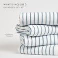 thumbnail image 5 of Comfort Canopy - Cabana Stripe Beach Pool Towels - Oversized 100% Ring Spun Cotton, Ultra Soft, Plush and Highly Absorbent, 35 x 65, 5 of 15