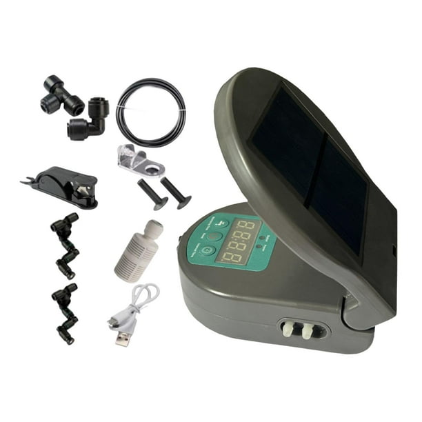 Sistema de nebulización Reptile Mister para terrarios de reptiles, humidificador automático Rainforest Gris