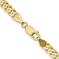 thumbnail image 3 of Primal Gold 10 Karat Yellow Gold 4.75mm Flat Beveled Curb Chain, 3 of 4