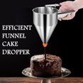 thumbnail image 4 of SUSWIM Stainless Steel Pancake Batter Dispenser with Squeeze Handle, Durable, Heatable in Water Bath, Upgraded with Multi-Caliber, for Pancakes, Cupcake, Donut, Takoyaki, Waffle or Baked Goods. 40 oz, 4 of 6
