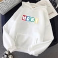 thumbnail image 3 of BTS HOBI mujeres sudadera con capucha Streetwear mujeres HOBI alfabeto inglés coreano Bulletproof Youth League impreso sudadera Casual cuello redondo sudadera Top, 3 of 4