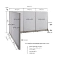 thumbnail image 2 of GOF L-shaped Freestanding Office Partition, Room Divider, Privacy Screen, Workstation Cubicle (78"D x 90"W x 48”H), 2 of 13