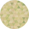 thumbnail image 1 of Ahgly Company Indoor Square Patterned Metallic Gold Area Rugs, 3' Square, 1 of 1
