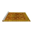 thumbnail image 2 of Ahgly Company Machine Washable Indoor Rectangle Abstract Yellow Modern Area Rugs, 3' x 5', 2 of 4