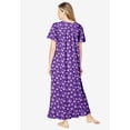 thumbnail image 2 of Dreams & Co. Plus Size Petite Long Floral Print Cotton Gown, 2 of 6