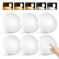 5CCT LED RV Dome Ceiling Lights, On/Off Switch, DC 12V Surface Mount Interior Puck Light for Slim Motorhome, Trailer, Boat, Camper Lighting, 5W, 2700K/3000K/3500K/4000K/5000K, 4.5 Inch, 6 Pack