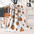 thumbnail image 2 of Classic Halloween Pumpkins Pattern Blanket,Comfortable Soft Flannel Throw Blanket,All Season,Warm Lightweight Blankets for Sofa Bed Couch Living Room Chair,50"x60", 2 of 4