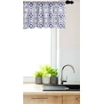 thumbnail image 3 of Ambesonne Geometrıc Window Valance, Portuguese Floor Tile, 54" X 12", Violet Blue and Blue Grey, 3 of 3