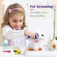 thumbnail image 2 of Rirool Kids Pet Grooming Playset - Pretend Dog Care Toy with Carrier Backpack, 16-Piece Vet Doctor Kit - Gift for Boys & Girls Ages 3-8, 2 of 8