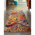 thumbnail image 3 of Rugs.com Haerfest Collection Rug – 6 Ft Runner Yellow Low Rug Perfect For Hallways, Entryways, 3 of 6