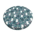 thumbnail image 6 of Uemuo Forest Rabbit Pattern Round Bar Stool Seat Covers Washable Stool Cushion Slipcover Elastic Bar Chair Covers-14 inch, 6 of 7