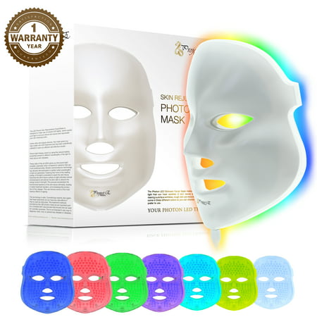 7 Color LED Mask Photon Light Skin Rejuvenation Whitening Facial Beauty Daily Skin Care
