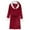 Red, variant on uublik Spa Robe Women Flannel Robes Casual Long Sleeves Robes Winter Woman Bathrobe Nightwear Pink