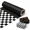 Black - Checkered-17in*32.8ft(46.8sq.ft.), variant on Navy Blue - Checkered 17in*32.8ft(46.8sq.ft.)Reversible Gift Wrap Paper