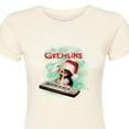 thumbnail image 3 of Gremlins - Holiday Gizmo Plays Keyboard - Juniors Fitted Graphic T-Shirt, 3 of 5