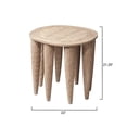 thumbnail image 3 of Jamie Young Co Naga Mango Wood Side Table in Natural White, 3 of 5