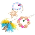 thumbnail image 1 of 3pcs Parrot Chewing Rattan Ball Pendant Bird Cage Hanging Rattan Ball Chewing Toy, 1 of 9