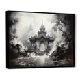 thumbnail image 2 of Designart "Spiritual Glow at a Thai Temple I" Thailand Floater Framed Wall Art Print, 2 of 7