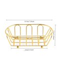 thumbnail image 3 of QUTETN American Fruit Plate Fruit Basket Iron Art Mini Fried Basket Bread Basket French Fries Basket Western Restaurant Coffee Fried Chicken Basket Creative Tableware, 3 of 4