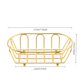 thumbnail image 3 of QUTETN American Fruit Plate Fruit Basket Iron Art Mini Fried Basket Bread Basket French Fries Basket Western Restaurant Coffee Fried Chicken Basket Creative Tableware, 3 of 4